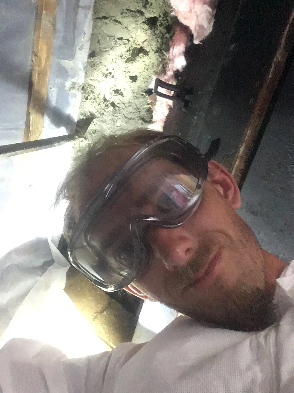 Wear goggles when carving the semi-cured Guardian S.C.R. cement!